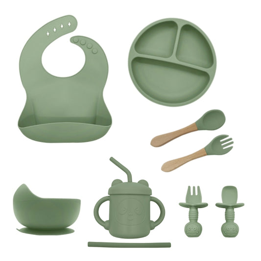 Silikone Spisesæt med Sugefunktion